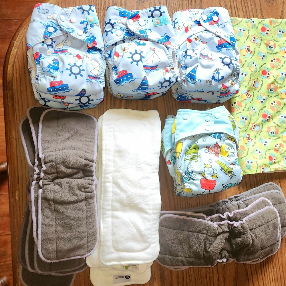 Alva Baby All in One Cloth Diapers and Inserts
